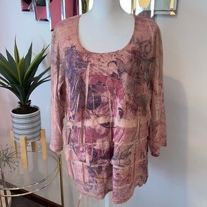 Coldwater Creek brown shirt